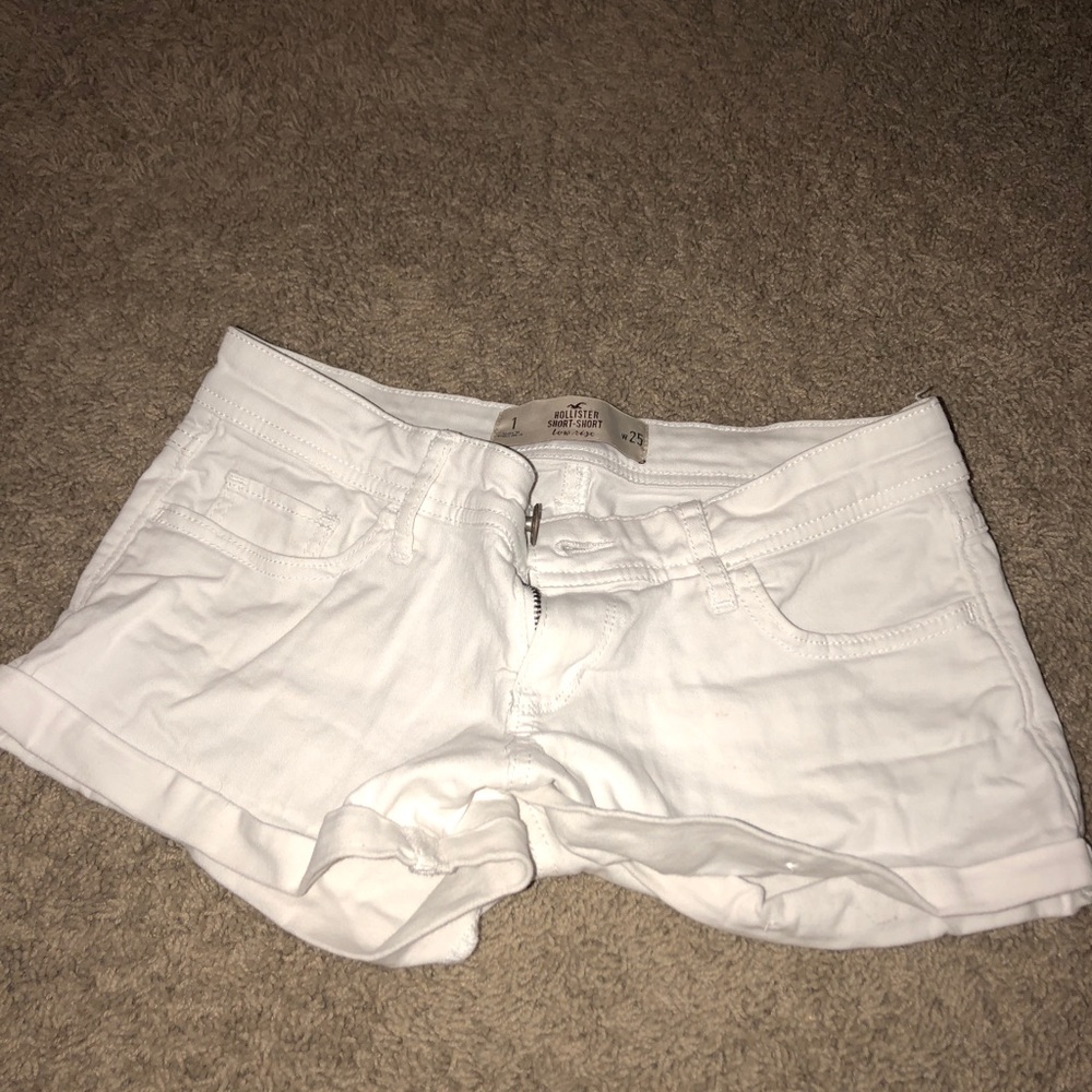 Hollister White short shorts